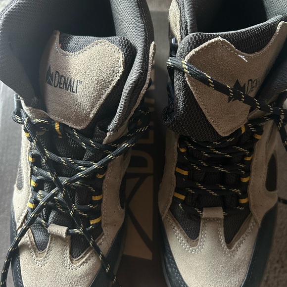 Men's Black and Gray Boots - Picture 1 of 3